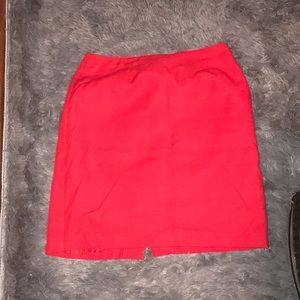 Red skirt